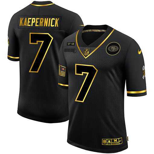 Nike 49ers 7 Colin Kaepernick Black Gold 2020 Salute To Service Limited Jersey Dyin,We sell and wholesale Nike 49ers 7 Colin Kaepernick Black Gold 2020 Salute To Service Limited Jersey Dyin on line form chian!